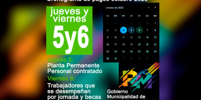 Pago de haberes, octubre 2023 Pago de Haberes